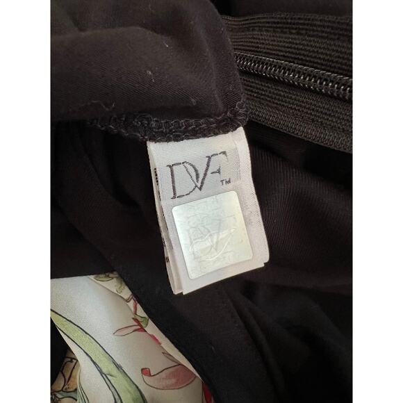 Diane Von Furstenberg DVF Gretchen Stretch Jersey Knit Dress Black 6 - Picture 9 of 10